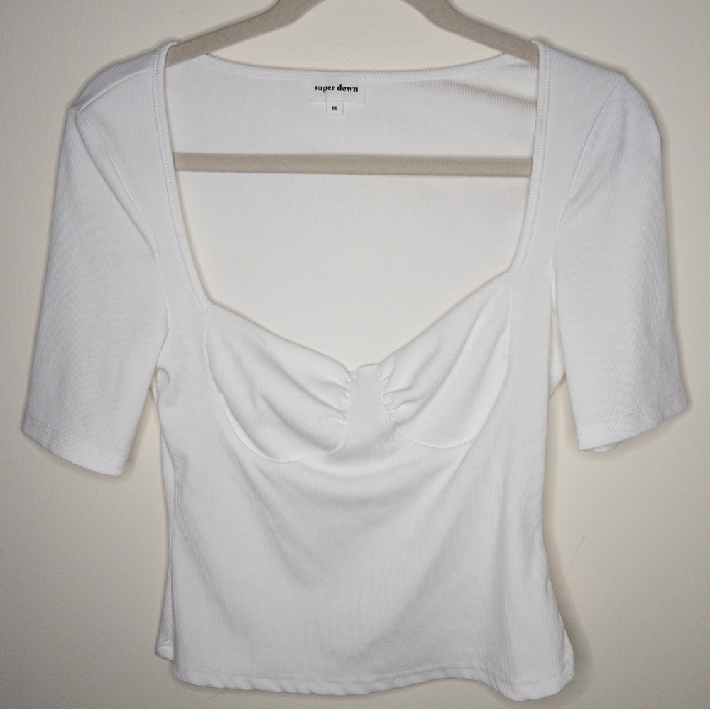 Superdown Revolve Sandy Ribbed Top - Picture 2 of 8